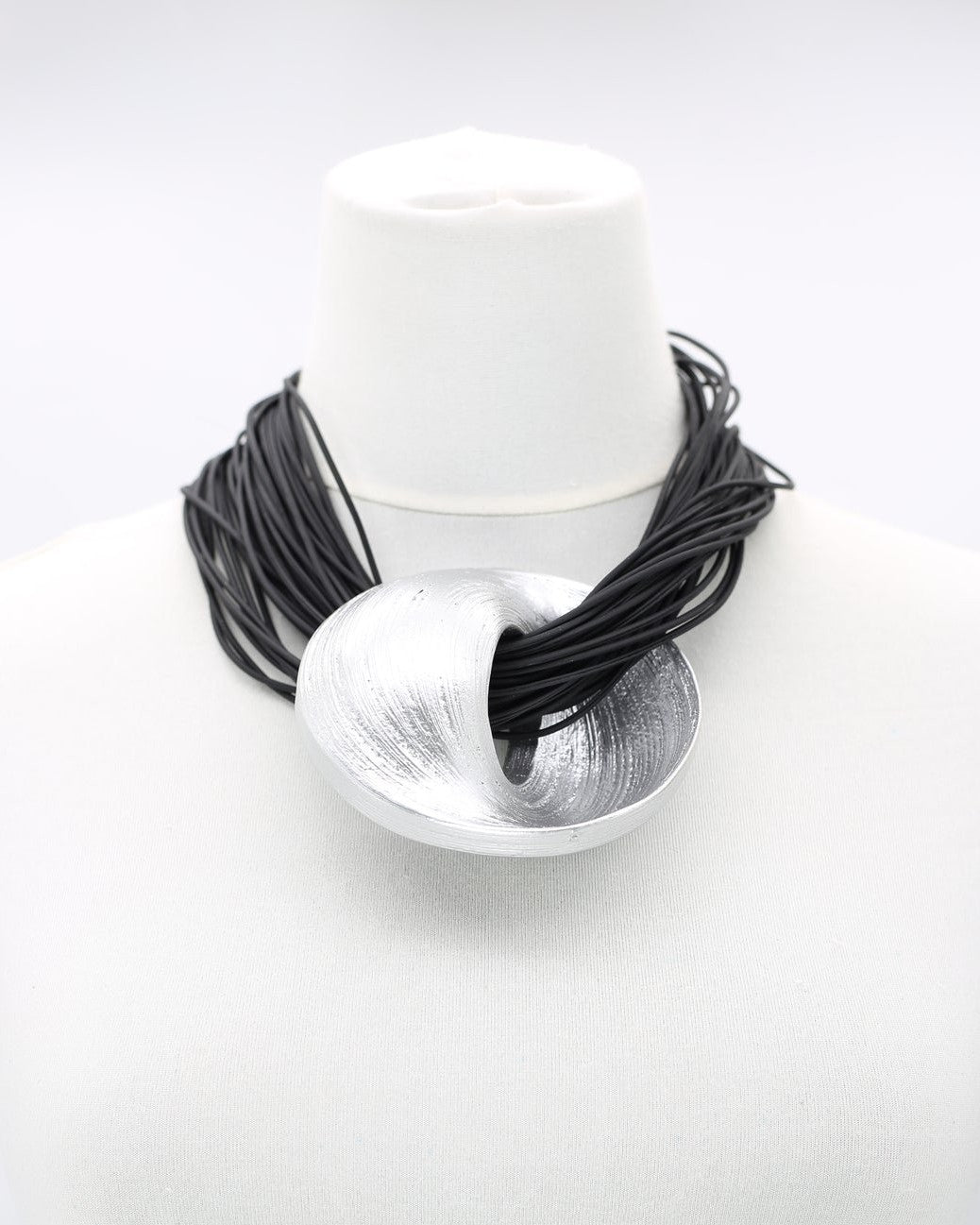 Orbit Pendant Necklace, Silver