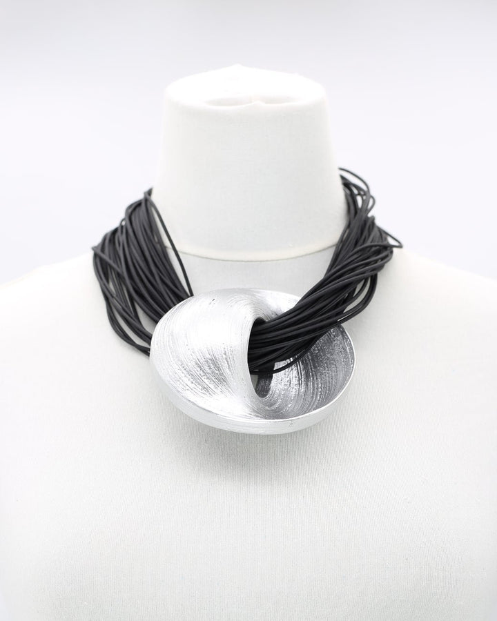 Orbit Pendant Necklace, Silver