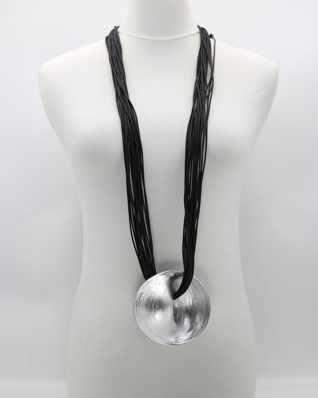 Orbit Pendant Necklace, Silver