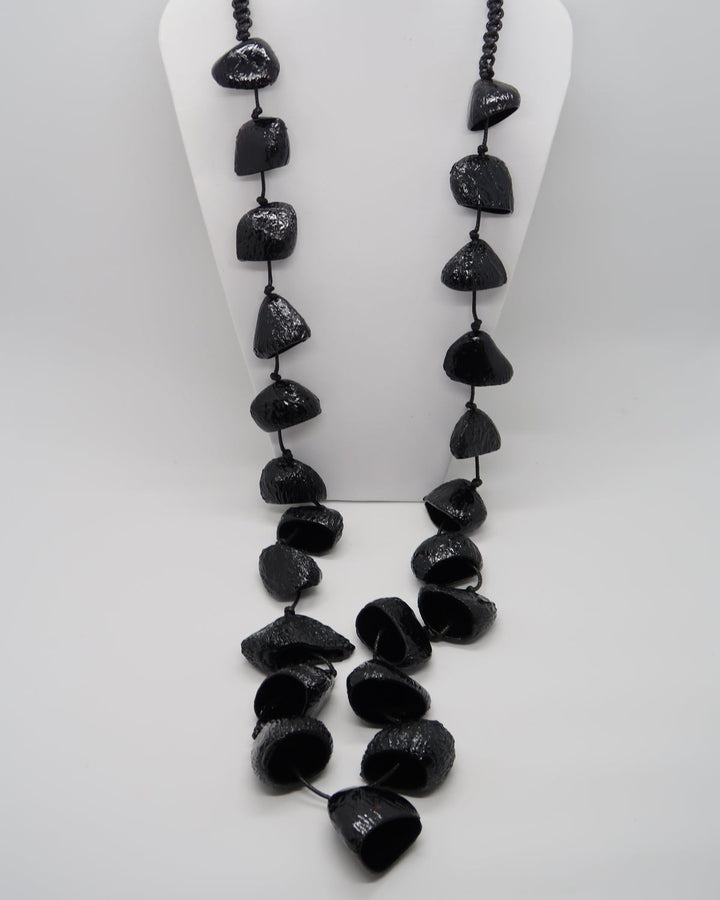 Pangium Seed Necklace, Black