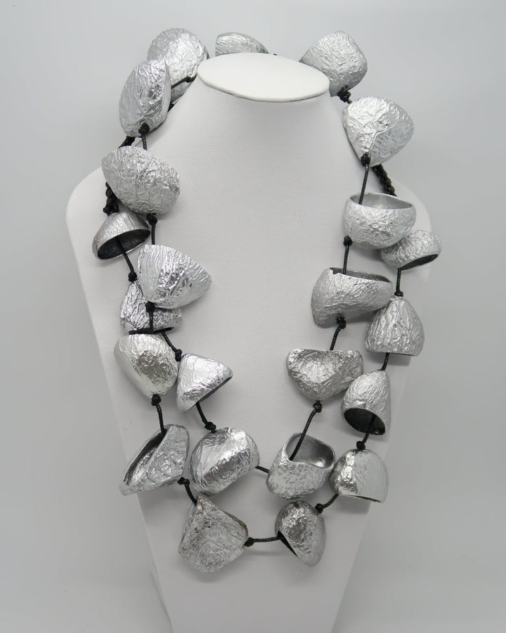 Pangium Seed Necklace, Silver