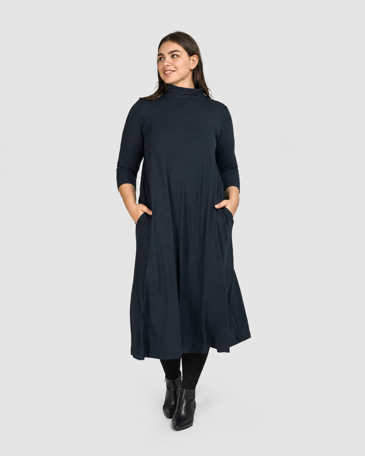 Essential A-Line Dress, Ocean