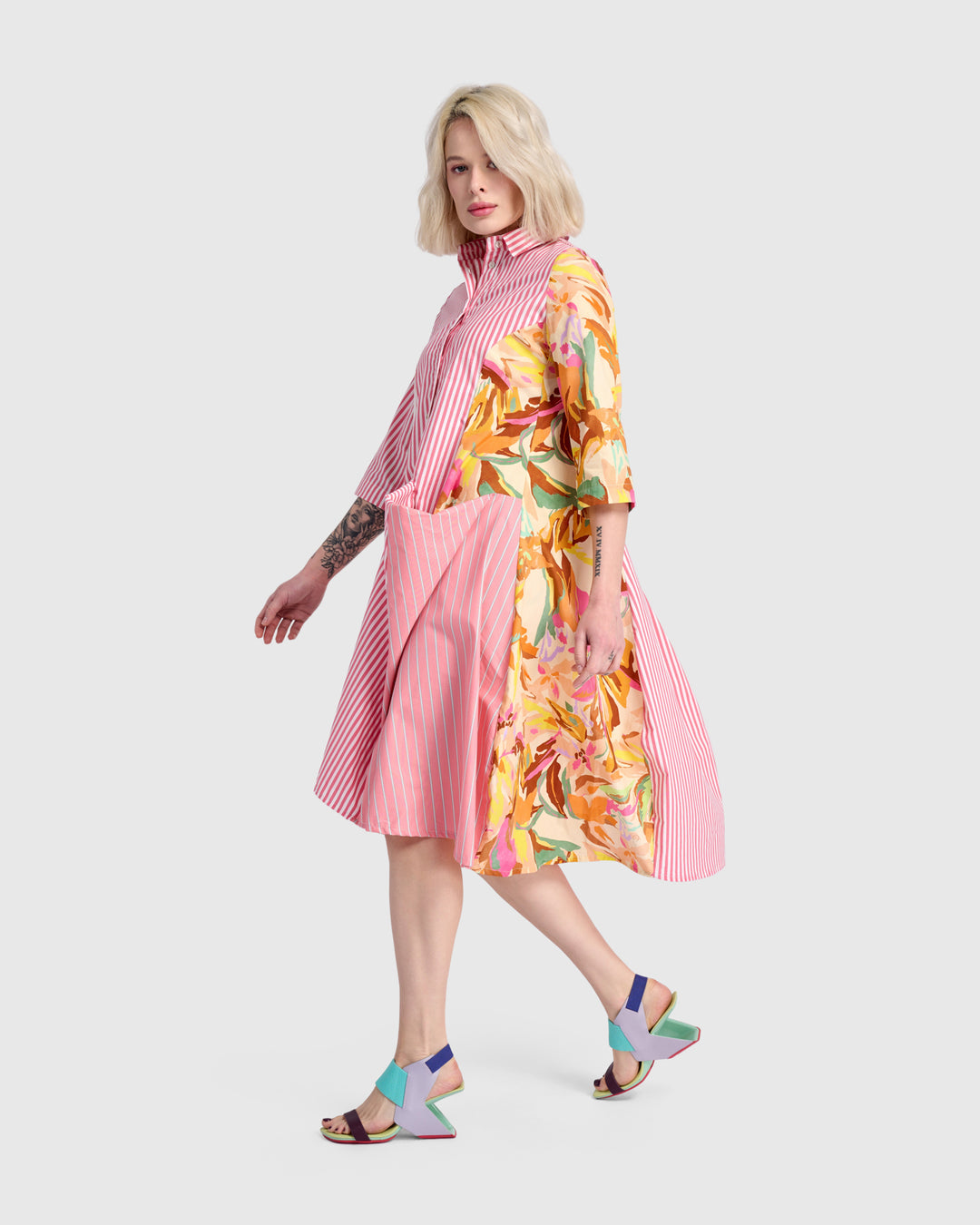 Sweet Pea Wonderful Dress, Pink Mix