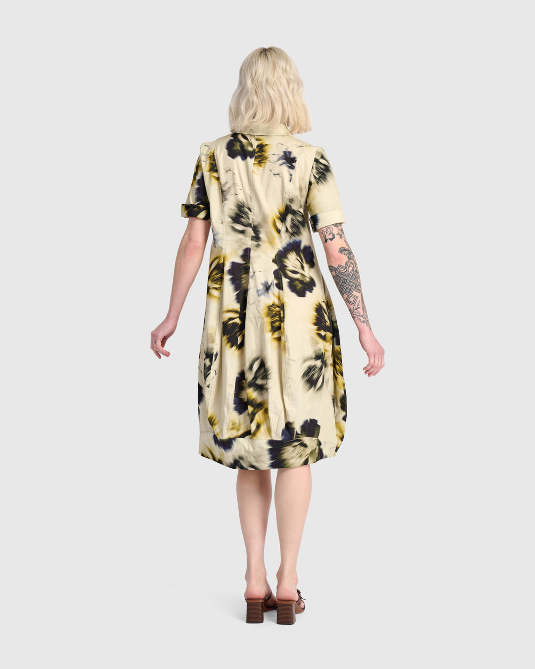 Barb Cotton Shirtdress, Pansy Floral