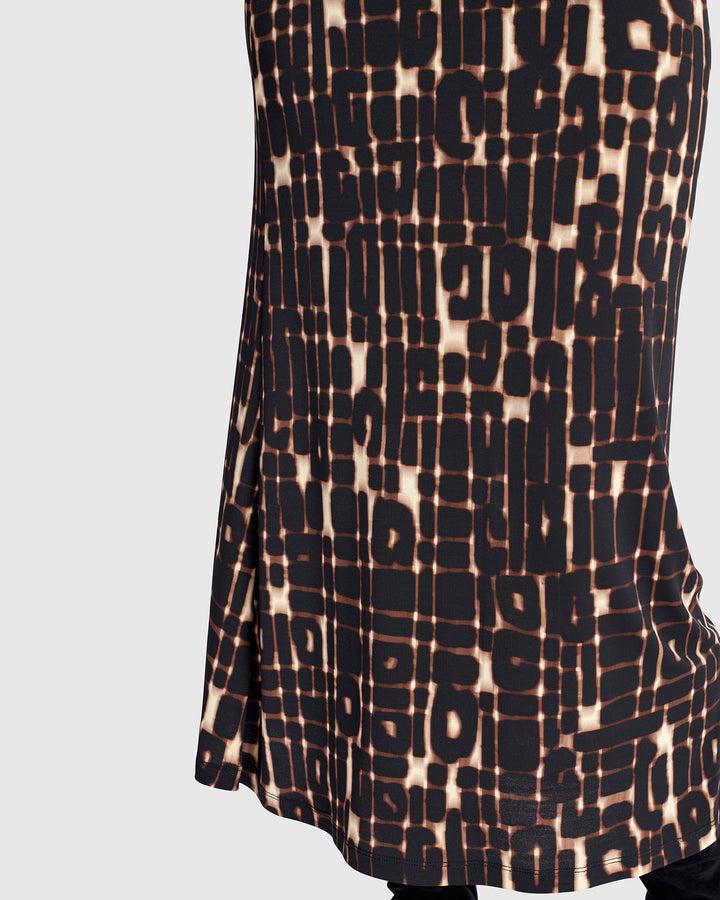 Glyph Pencil Skirt, Matrix