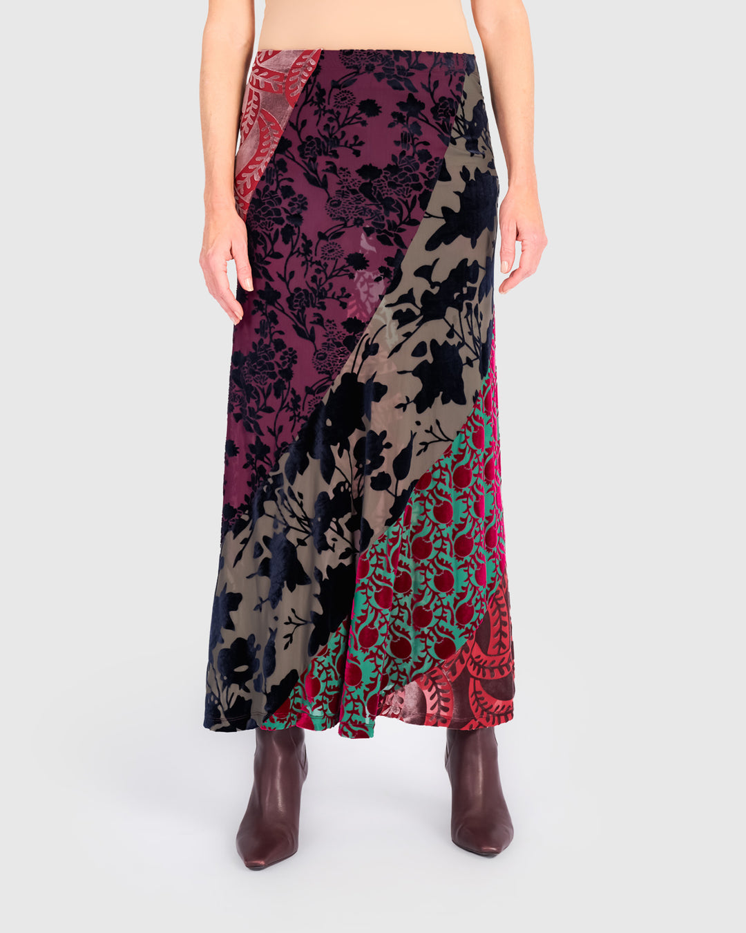 Reliquary Slim Skirt, Jewel Multi