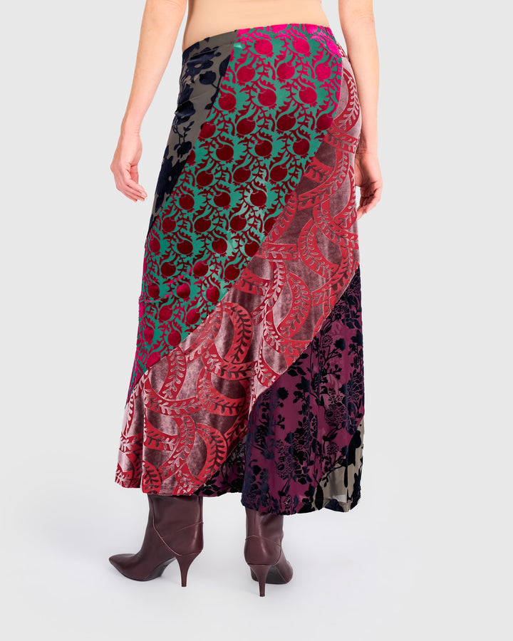 Reliquary Slim Skirt, Jewel Multi
