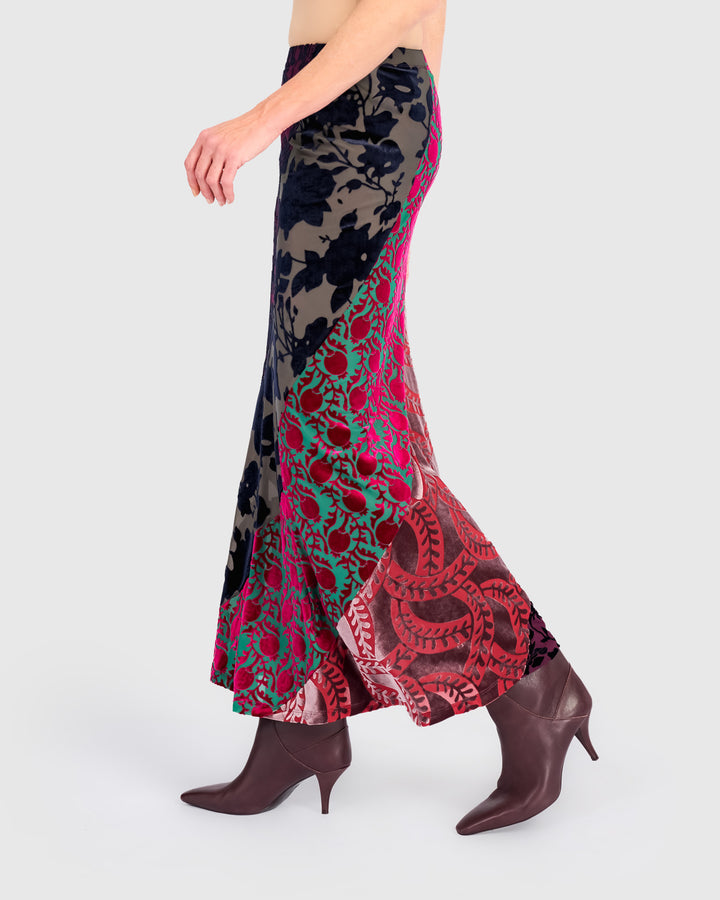 Reliquary Slim Skirt, Jewel Multi