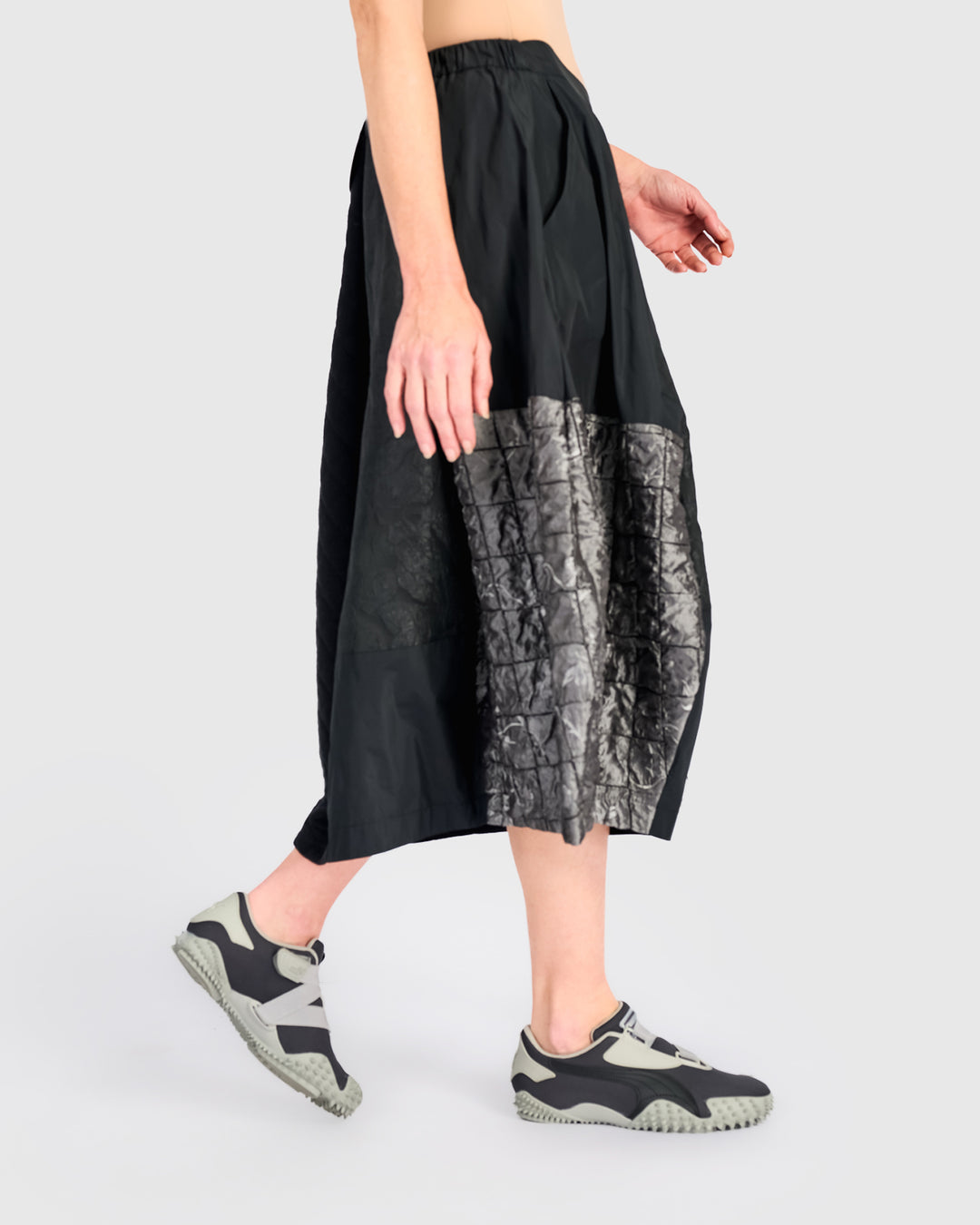 Spark Bubble Skirt, Silver Mix