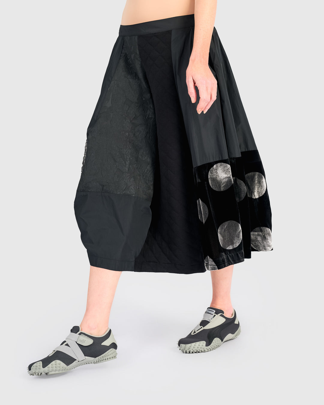 Spark Bubble Skirt, Silver Mix