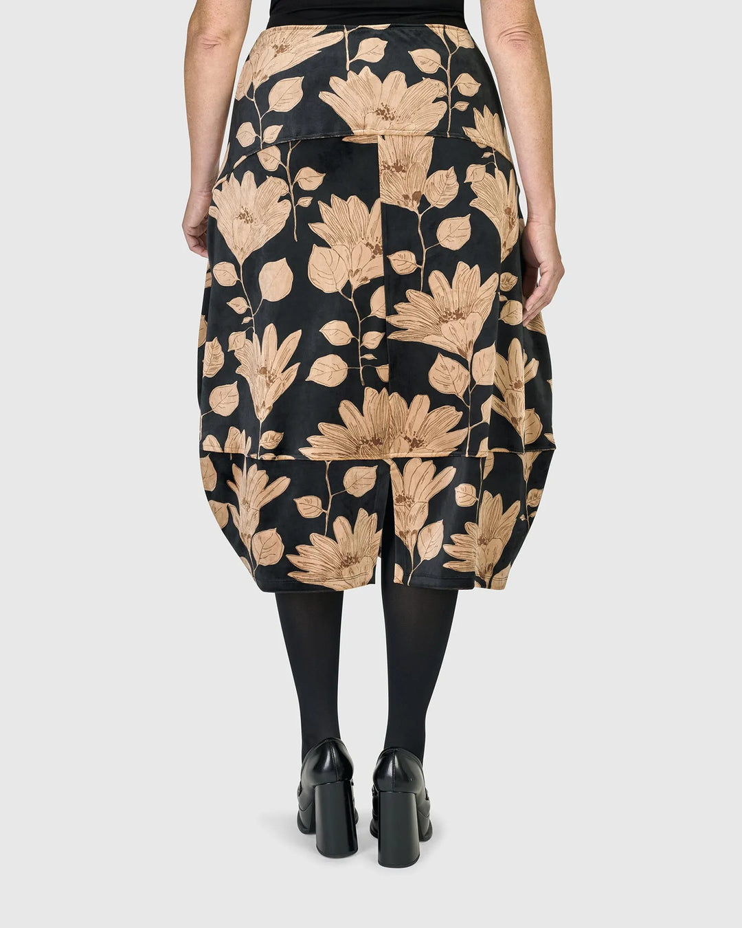 Pippa Velvet Skirt, Floral