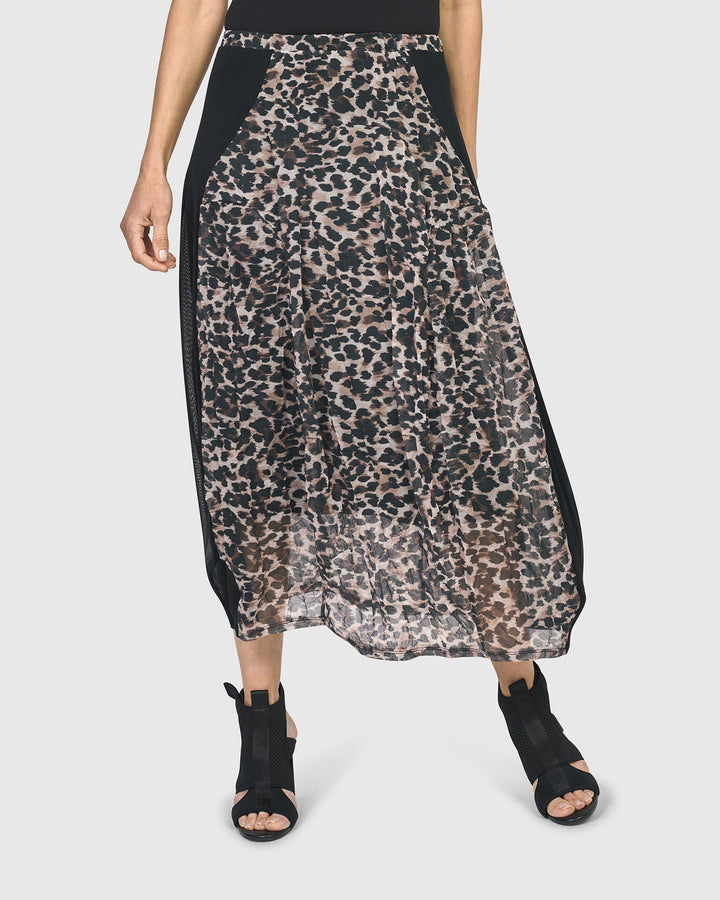 Adriana Midi Skirt, Leopard