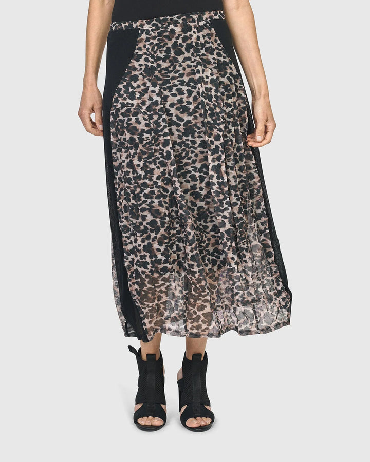 Adriana Midi Skirt, Leopard