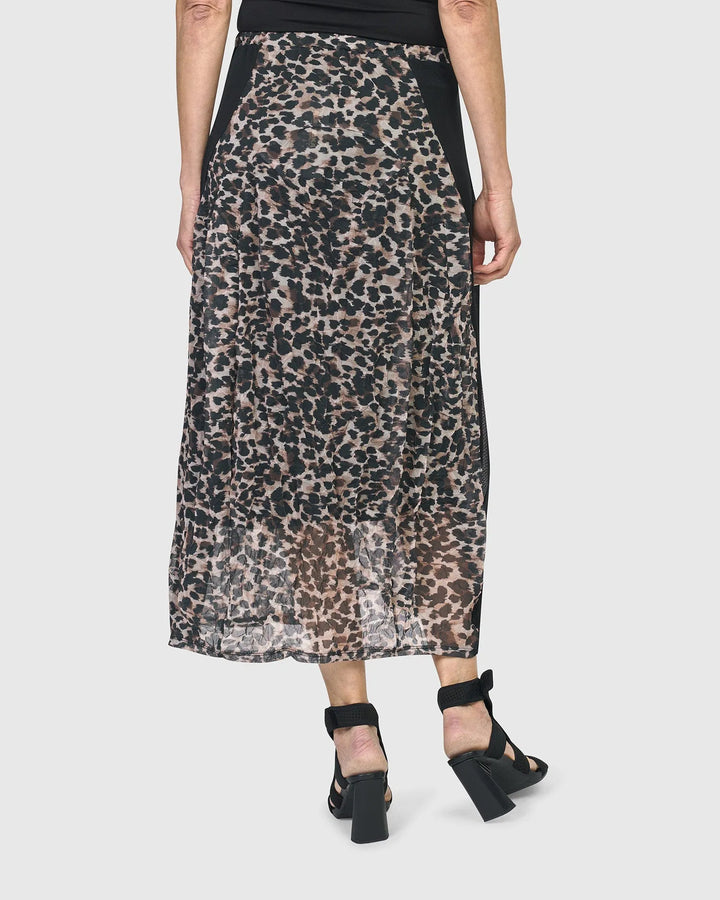 Adriana Midi Skirt, Leopard