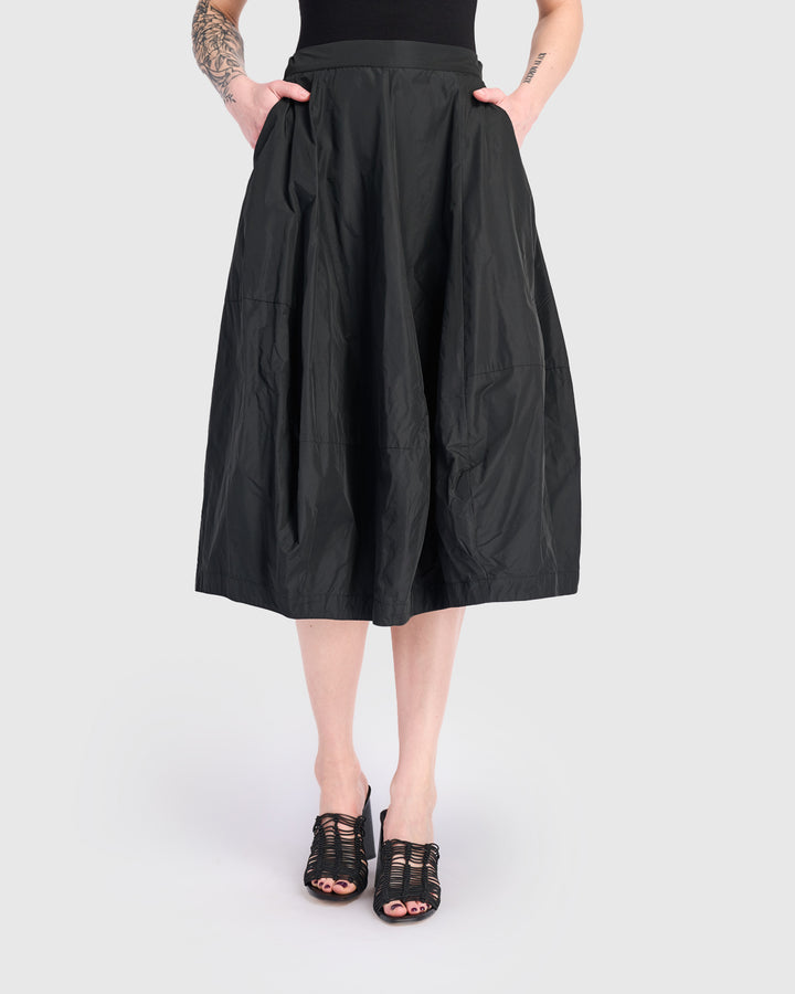 Kuro Balloon Skirt, Black