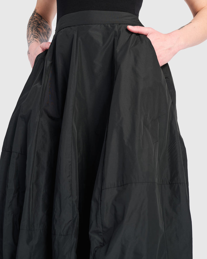 Kuro Balloon Skirt, Black