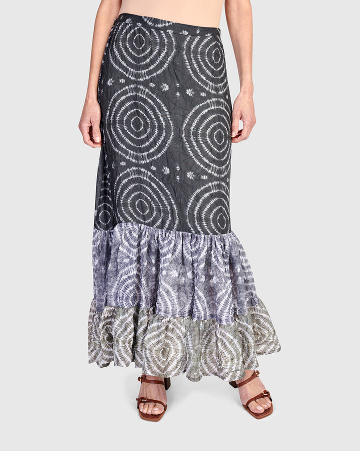 Spirals Maxi Skirt, Celestial