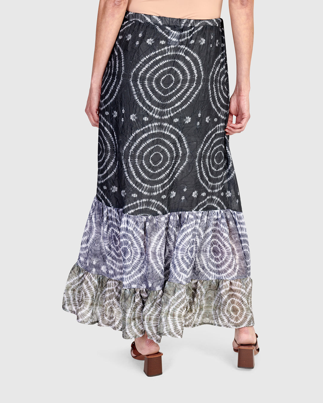 Spirals Maxi Skirt, Celestial