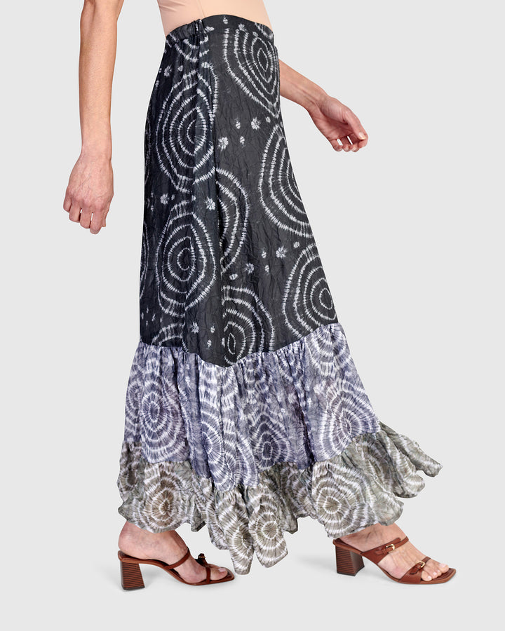 Spirals Maxi Skirt, Celestial