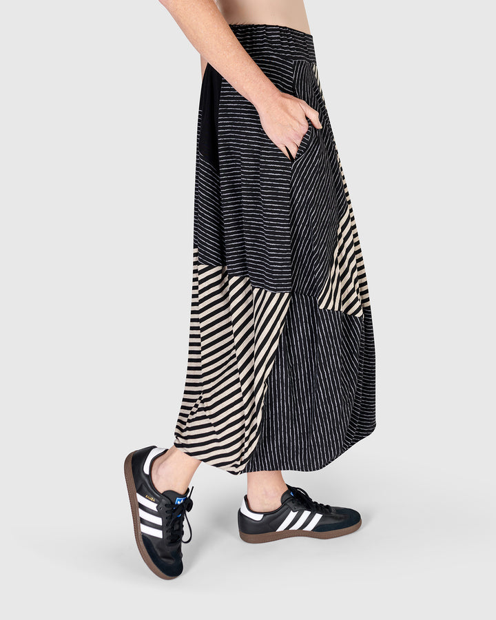 Urban Johannesburg Cocoon Skirt, Stripes