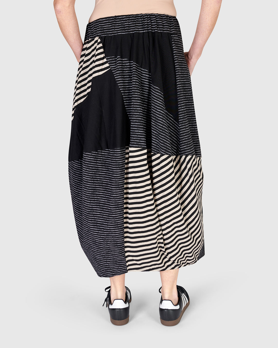 Urban Johannesburg Cocoon Skirt, Stripes