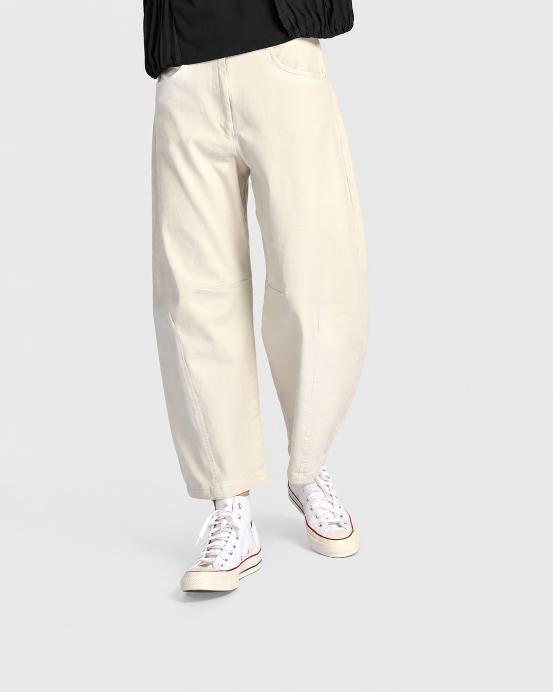 Go-To Barrel Pants, Ivory