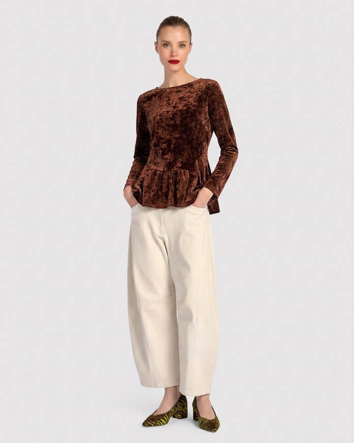 Go-To Barrel Pants, Ivory