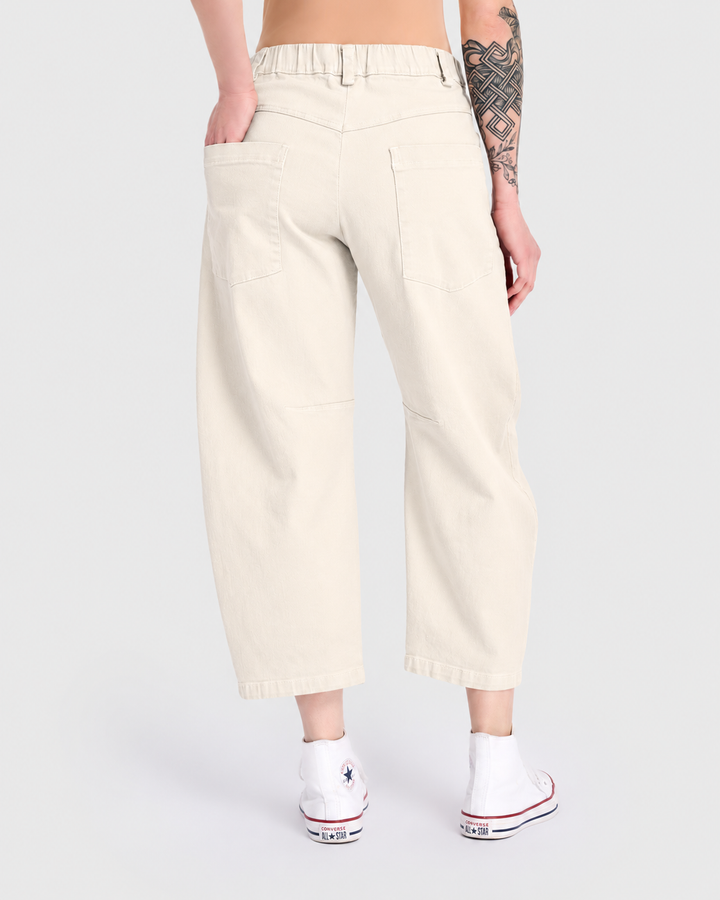 Go-To Barrel Pants, Ivory