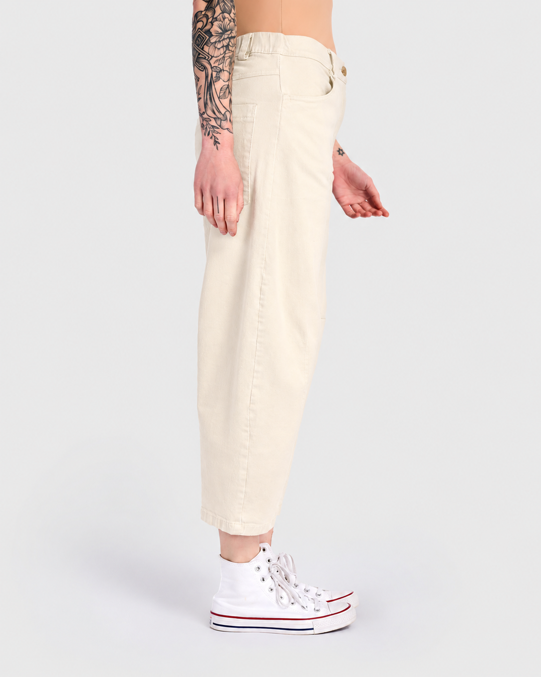 Go-To Barrel Pants, Ivory