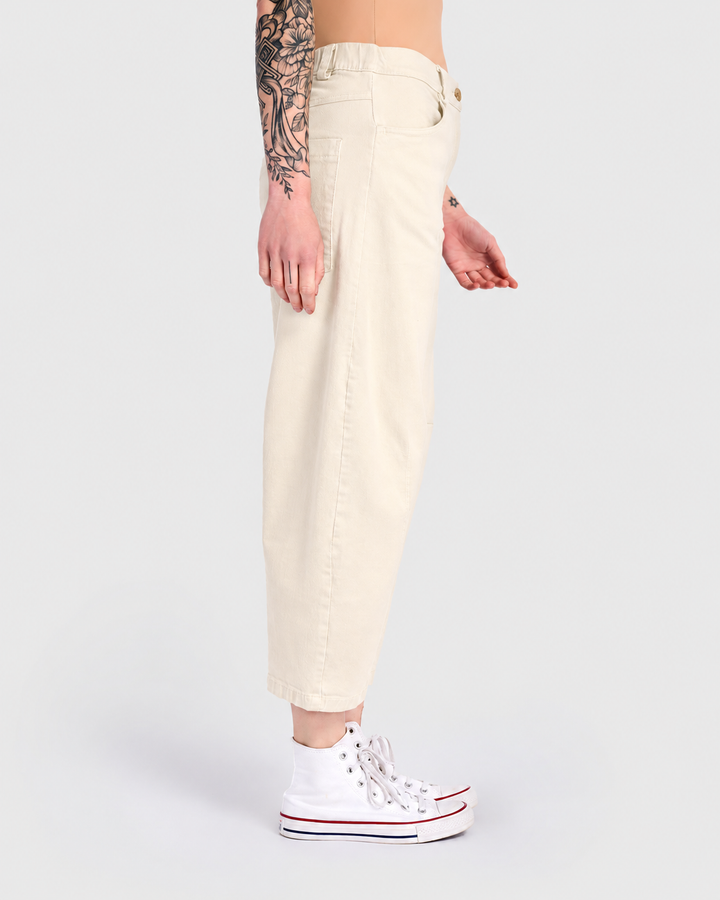 Go-To Barrel Pants, Ivory
