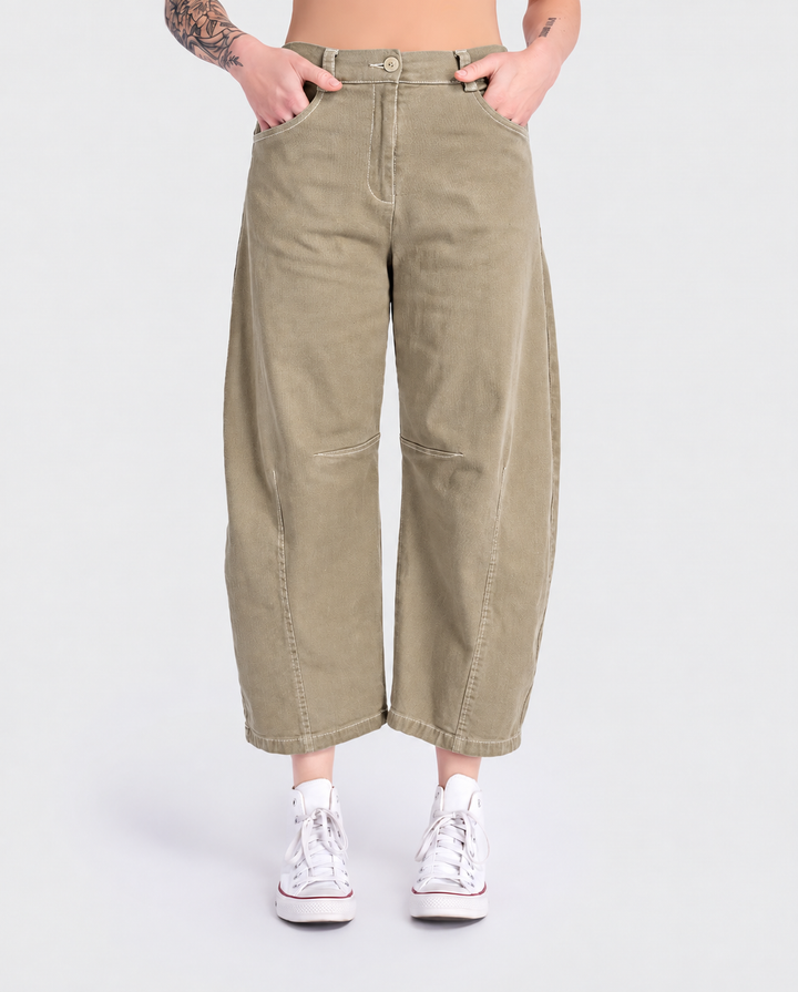 Go-To Barrel Pants, Khaki