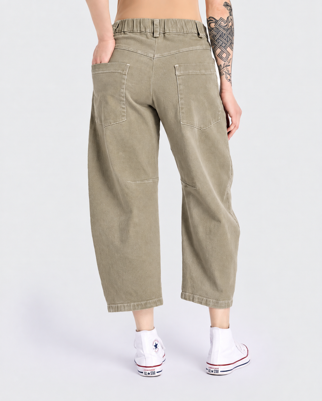 Go-To Barrel Pants, Khaki