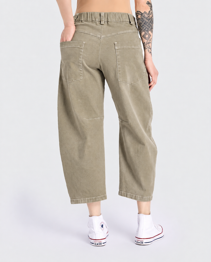 Go-To Barrel Pants, Khaki