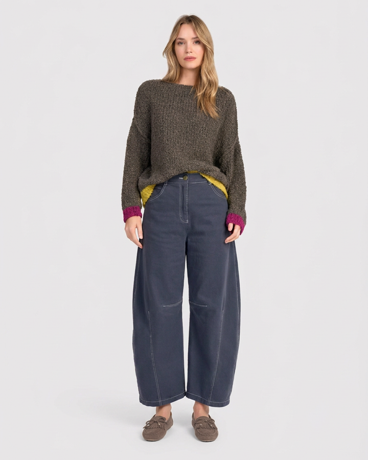 Go-To Barrel Pants, Navy