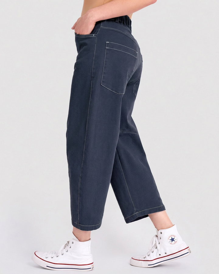 Go-To Barrel Pants, Navy