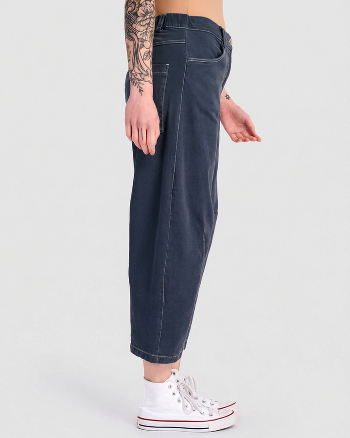 Go-To Barrel Pants, Navy