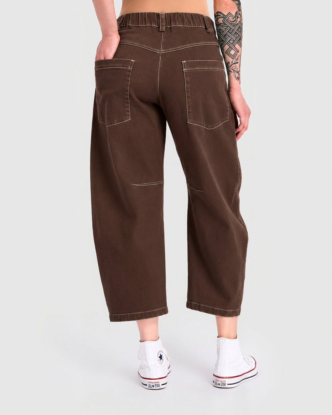 Go-To Barrel Pants, Pecan