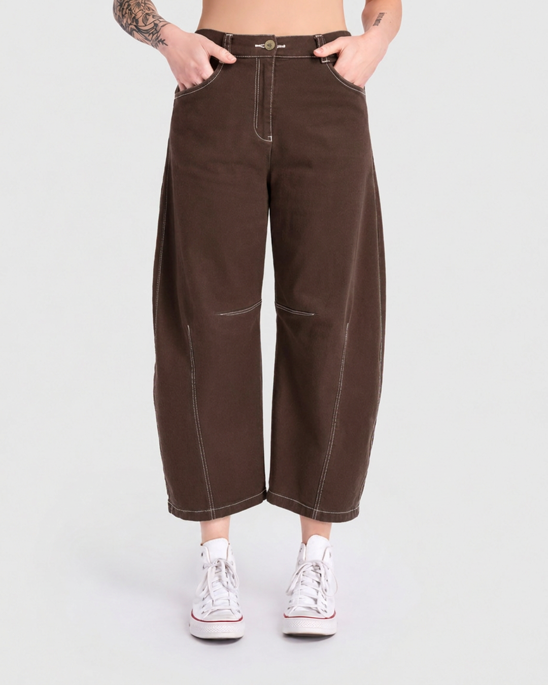 Go-To Barrel Pants, Pecan