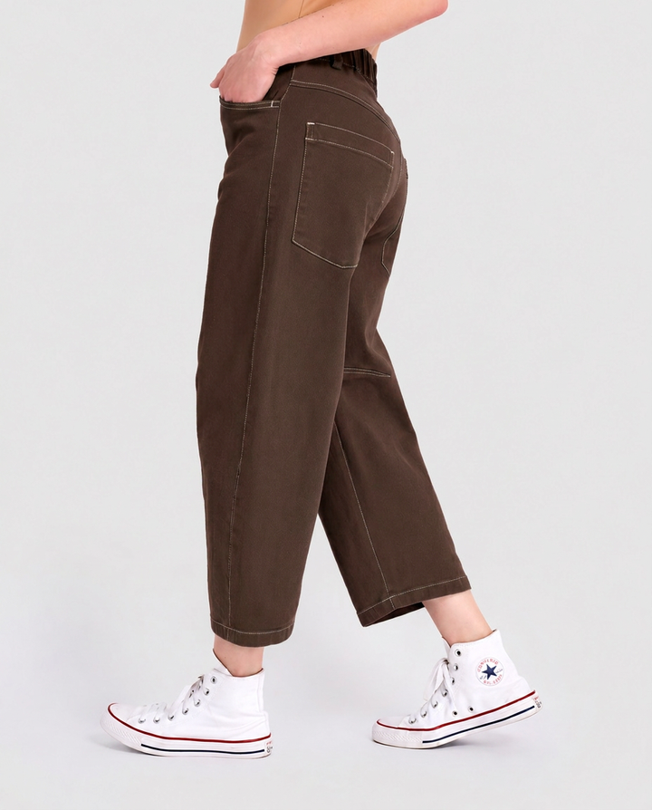 Go-To Barrel Pants, Pecan