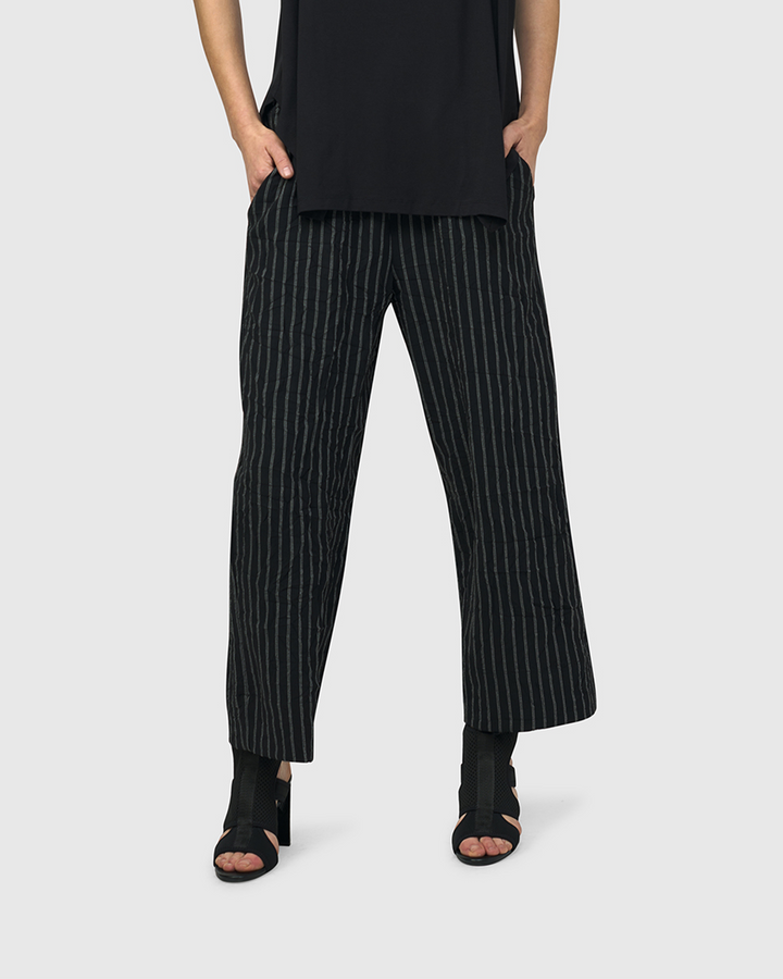Thera Relaxed Straight Leg Pants, Stripes