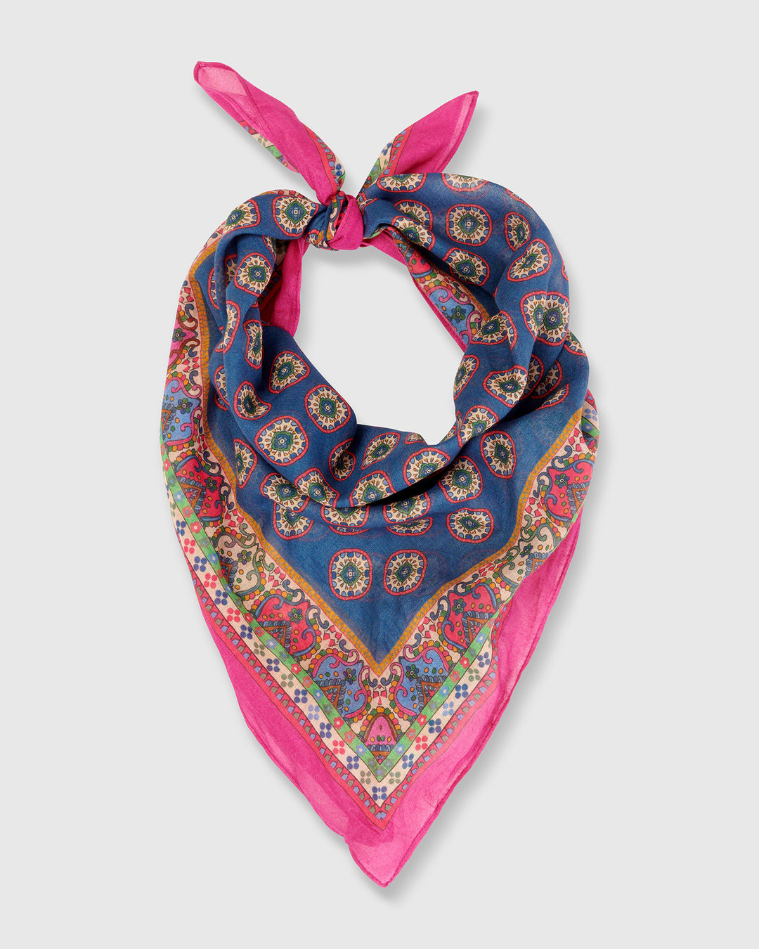 Annie Handkerchief, Pink/Navy Multi