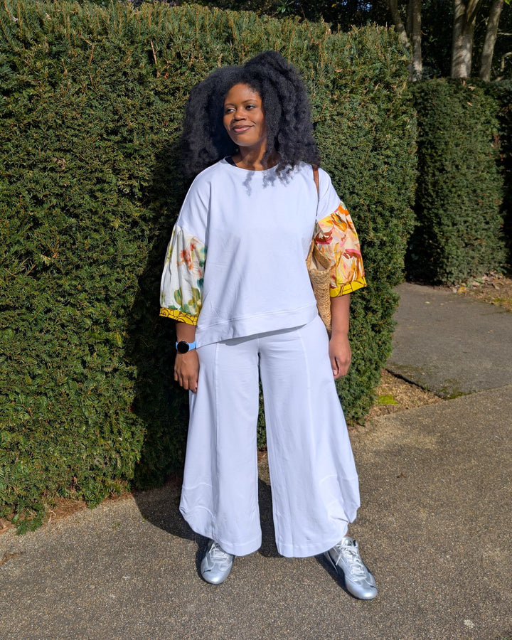 Essential Terry Punto Pants, White