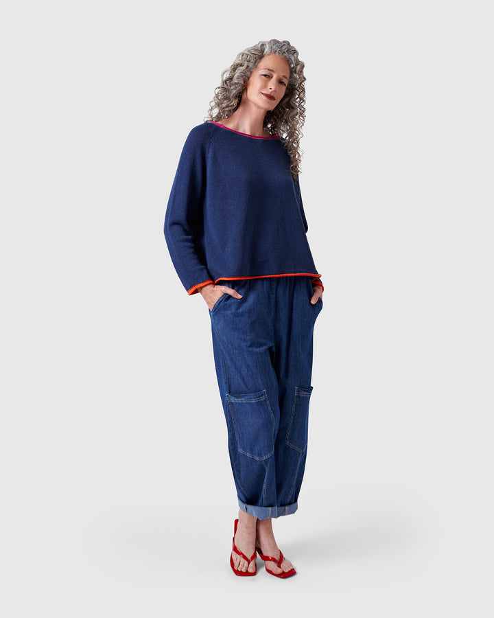 Gigi Sweater, Navy