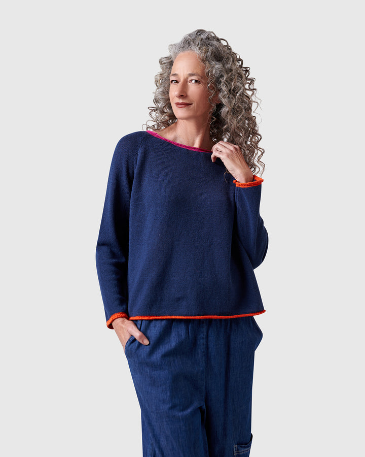 Gigi Sweater, Navy