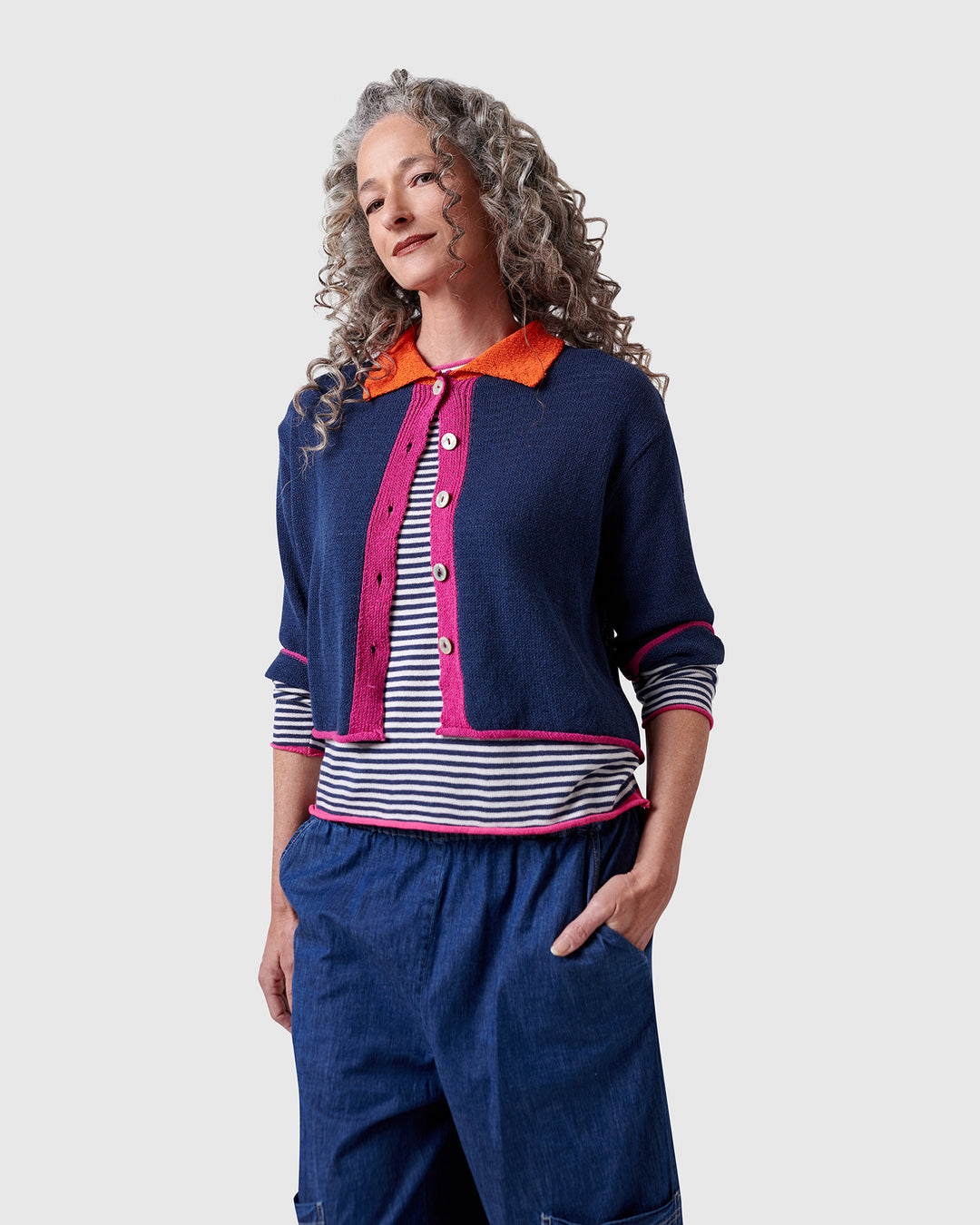 Coco Cardigan, Navy