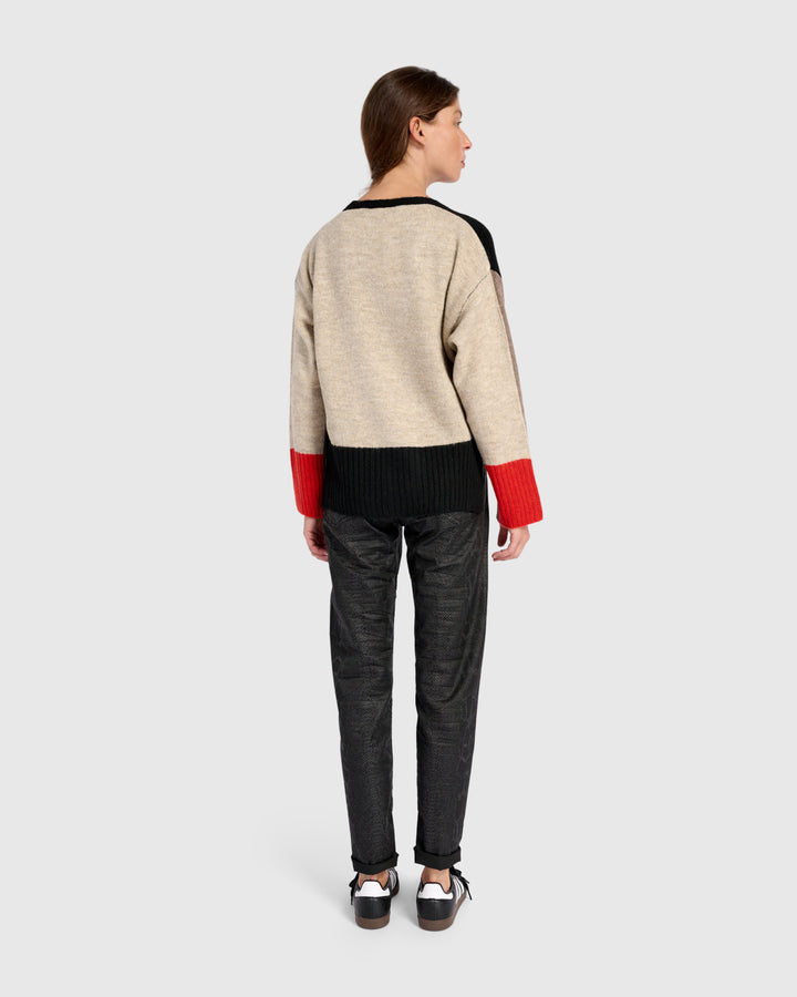 Finch Cardigan, Black/Hazelnut