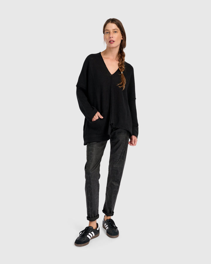 Bliss Slouchy Sweater, Black
