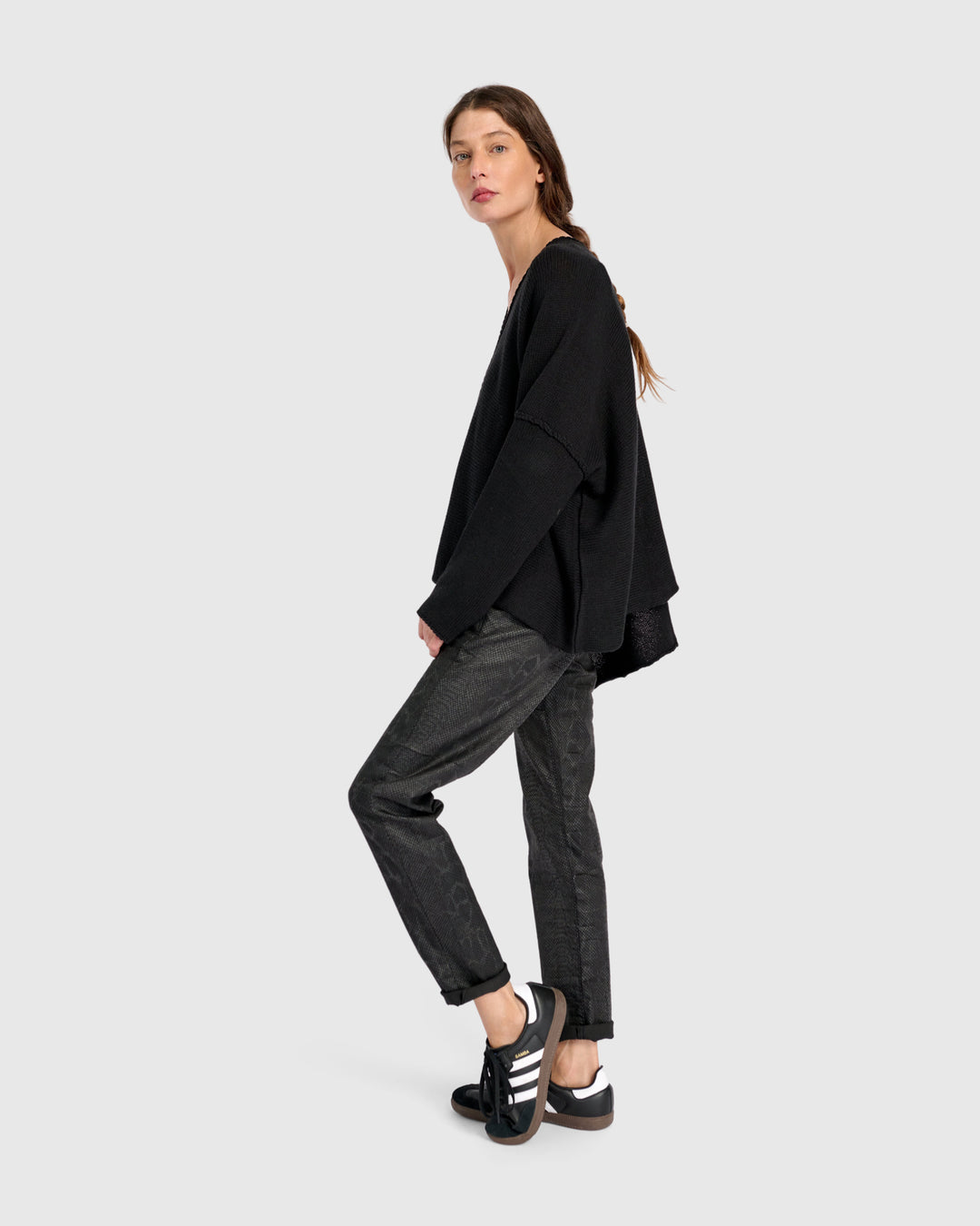 Bliss Slouchy Sweater, Black