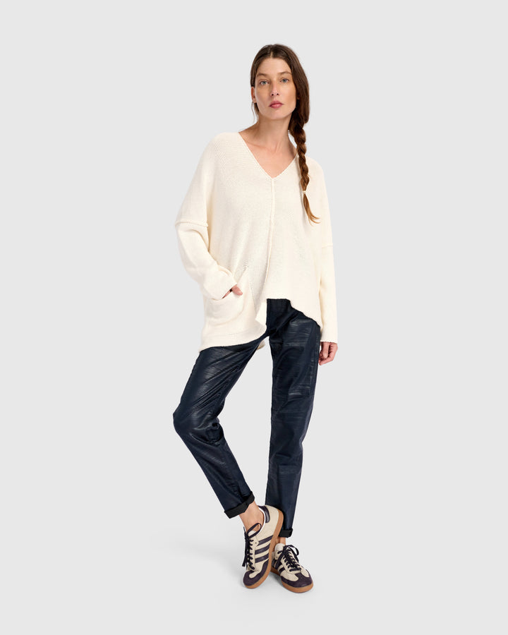 Bliss Slouchy Sweater, Cream