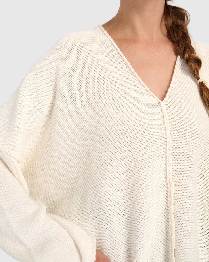 Bliss Slouchy Sweater, Cream